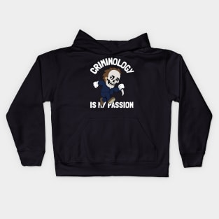 criminology is my passion Kids Hoodie